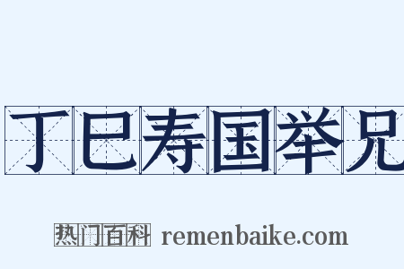 丁巳寿国举兄是什么意思的图片